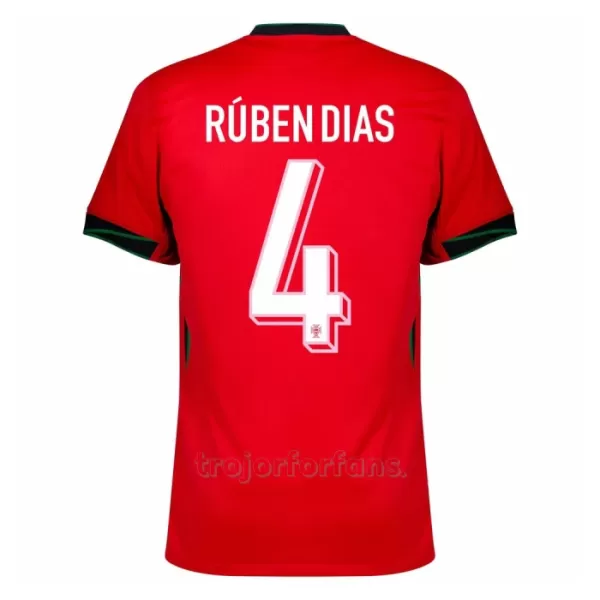 Portugal Rúben Dias 4 Hemmatröja EM 2024