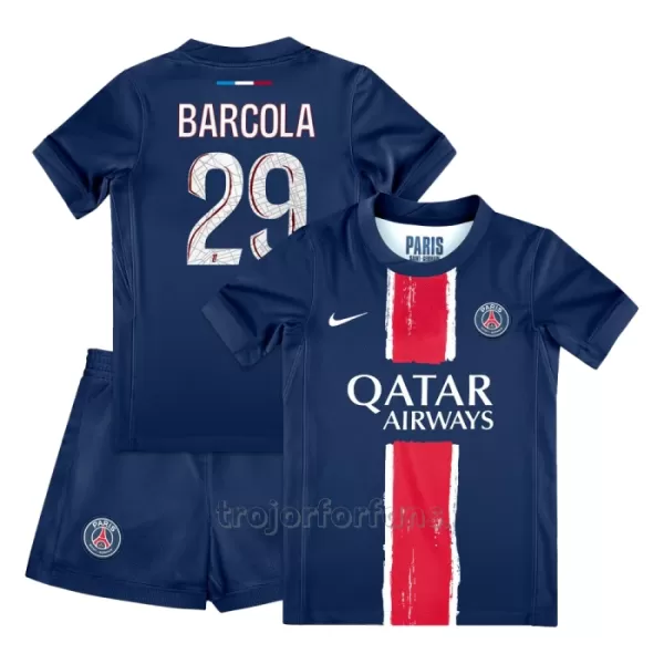 Paris Saint-Germain Bradley Barcola 29 Hemmatröja Barn 2024/25