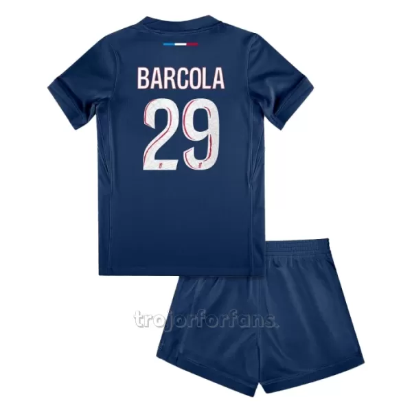 Paris Saint-Germain Bradley Barcola 29 Hemmatröja Barn 2024/25