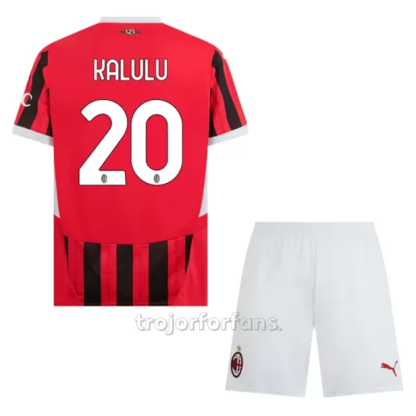 AC Milan Pierre Kalulu 20 Hemmatröja Barn 2024/25