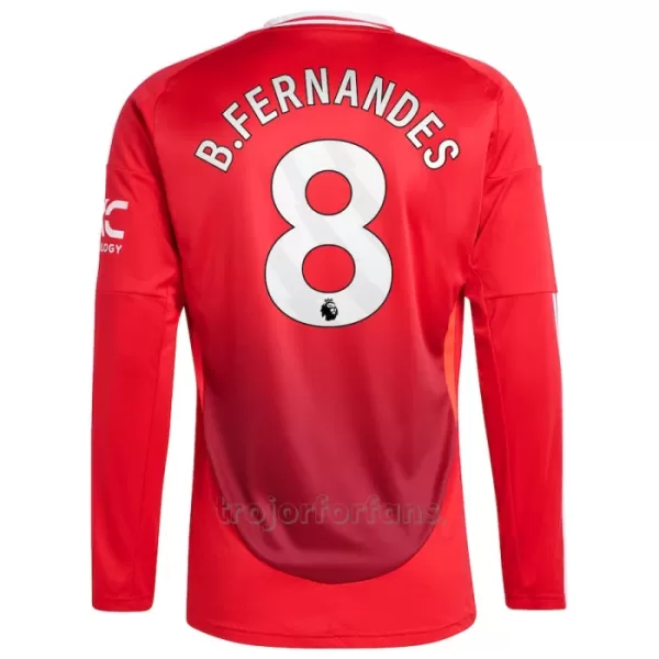 Manchester United Bruno Fernandes 8 Hemmatröja 2024/25 Långärmad