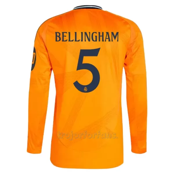 Real Madrid Jude Bellingham 5 Bortatröja 2024/25 Långärmad