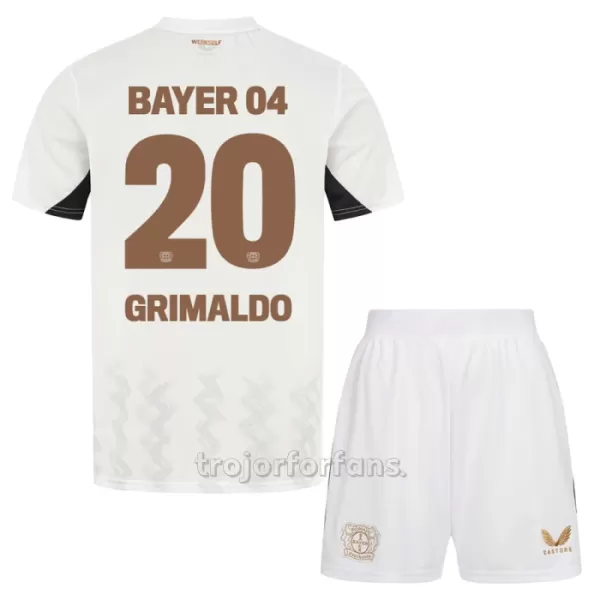 Bayer 04 Leverkusen Alejandro Grimaldo 20 Bortatröja Barn 2024/25