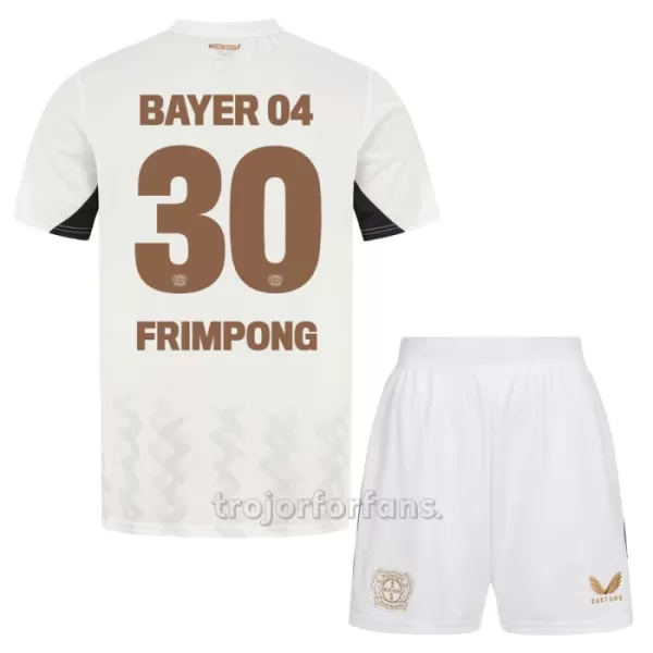 Bayer 04 Leverkusen Jeremie Frimpong 30 Bortatröja Barn 2024/25