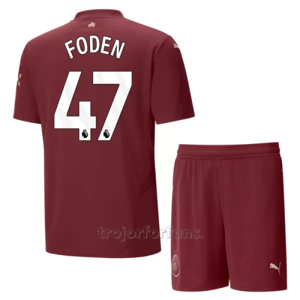 Manchester City Phil Foden 47 Tredjetröja Barn 2024/25