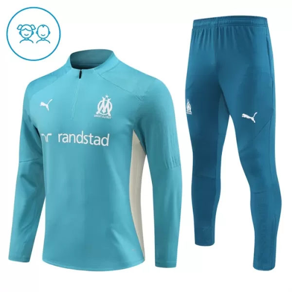 Olympique Marseille Teal Version Träningströjasats Barn 2024/25