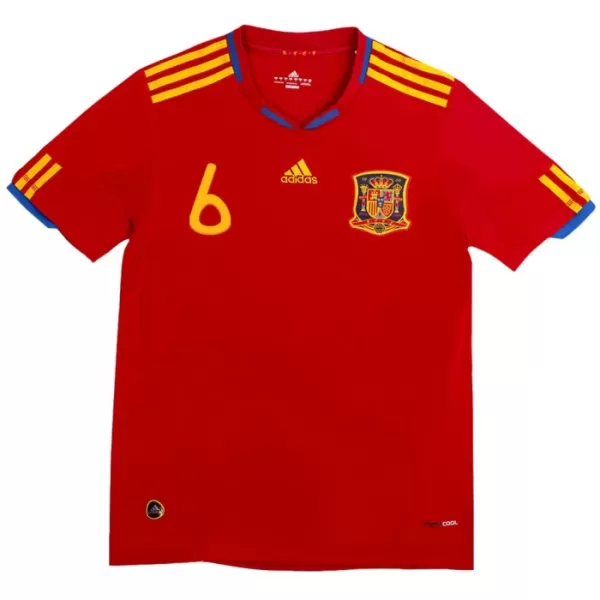 Spanien A. Iniesta 6 2010 Hemmatröja Retro